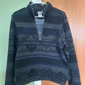 Cinch Kids Black and Blue Zip-Up Jacket